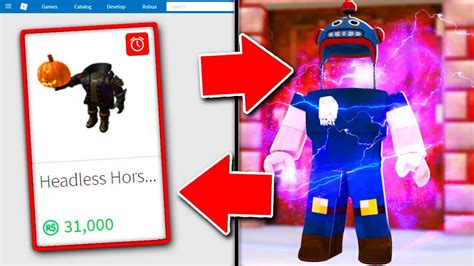 How To Remove Your Head In Roblox Roblox Headless Horsemen Item