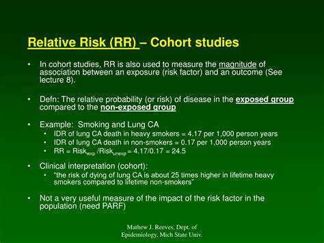 PPT - Lecture 3: Frequency How do we measure disease, define risks, and ...