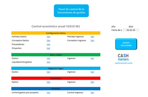 Plantilla Excel Control Económico Anual Ongs