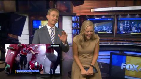 Fox 4s Abby Eden Loses It With Laughter During Video Of Football Fall Fox 4 Kansas City Wdaf
