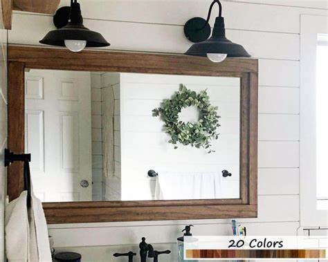 40 Best Farmhouse Mirror Ideas And Designs For 2021