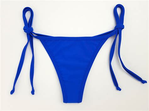 royal blue thong bikini hunni bunni