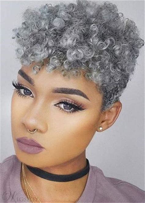 This is blow_drying_kinky_curly_hair.swf by sapphire beauty on vimeo, the home for high quality videos and the people who love them. Gray Pixie Afro Kinky Curly Short Human Hair Capless Cap ...