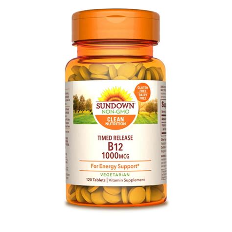 Sundown Vitamin B12 1000 Mcg 60 Time Release Tablets