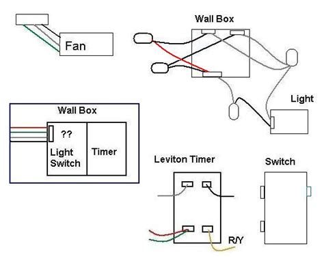 Electrical Wiring Leviton Timer To Bath Fan And Switch To Light