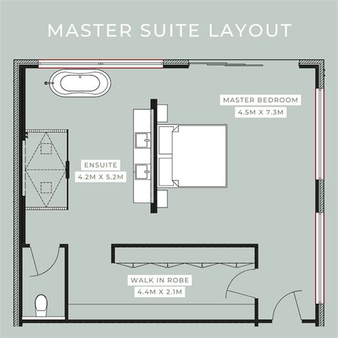 Best Master Suite Floor Plans For A Day Spa Vibe Oak And Orange