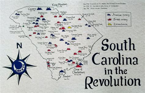 South Carolina American Revolution Map Etsy
