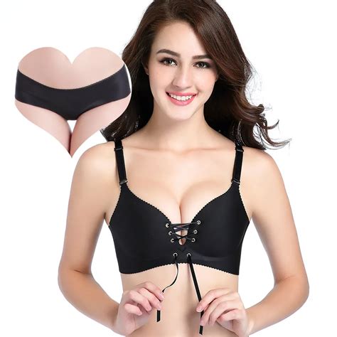 Buy Yasemeen One Piece Seamless Sexy Bra Sets Gather Push Up 42c Cup Plus Size