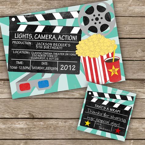 And that includes creating a diy outdoor movie night! Movie theme party Printable/DIY Movie Night Invitation by whatthehootdesigns on Etsy | Movie ...