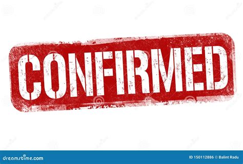 Confirmed Sign Or Stamp Stock Vector Illustration Of Confirm 150112886