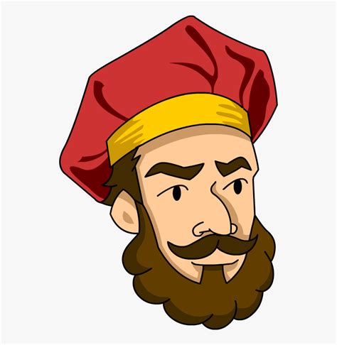 Cartoonfacial Hairillustrationclip Marco Polo Easy To Draw Free