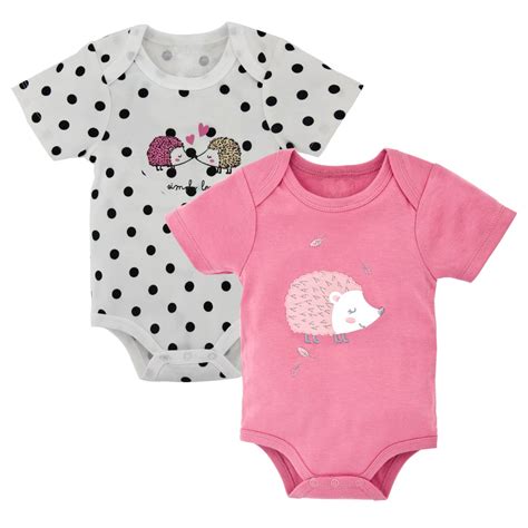 Kavkas Newborn Infant Kids Baby Girl Romper Clothes Hedgehog Printing