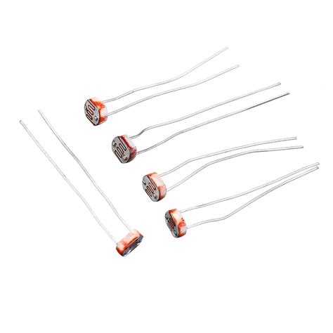 60pcs Light Dependent Resistor LDR 5MM Photoresistor Photoelectric