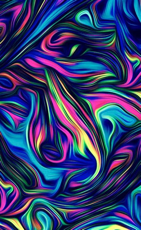Neon Rainbow Swirls Wallpaper World Wallpaper Iphone Neon Cellphone