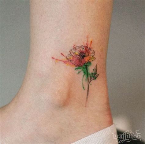 50 Elegant Ankle Tattoos For Women With Style Tattooblend Ankle