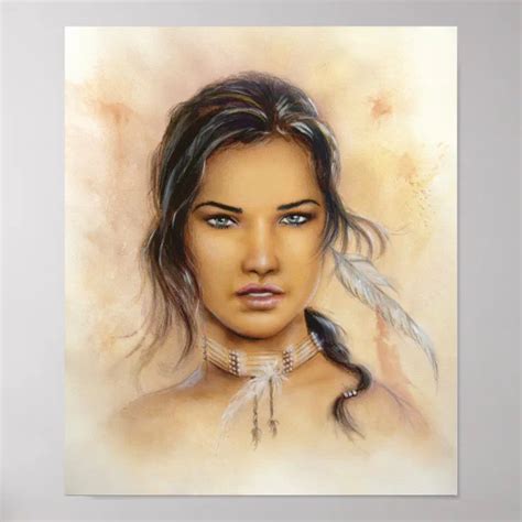 Native American Woman Poster Zazzle