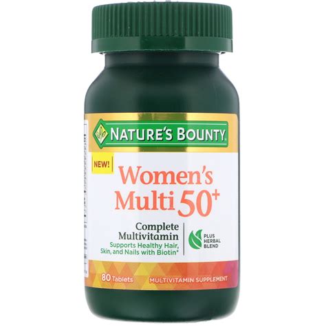 Natures Bounty Womens Multi 50 Complete Multivitamin 80 Tablets