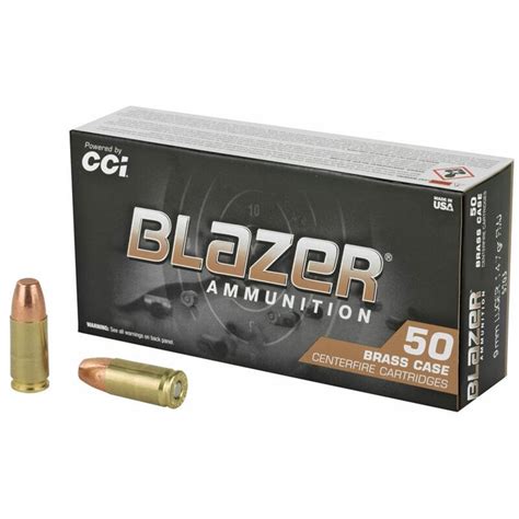 Cci Blazer Brass 9mm Luger Ammo 147 Grain Full Metal Jacket 50 Rounds
