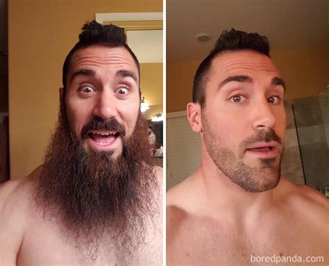 10 men before and after shaving that you won t believe are the same person