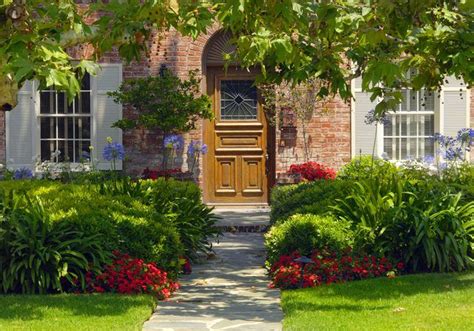 How To Landscape A Red Brick Home House Landscape Red
