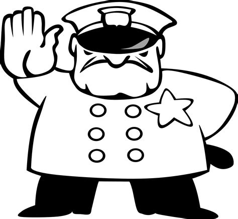 Police Officer Clipart Black And White 101 Clip Art