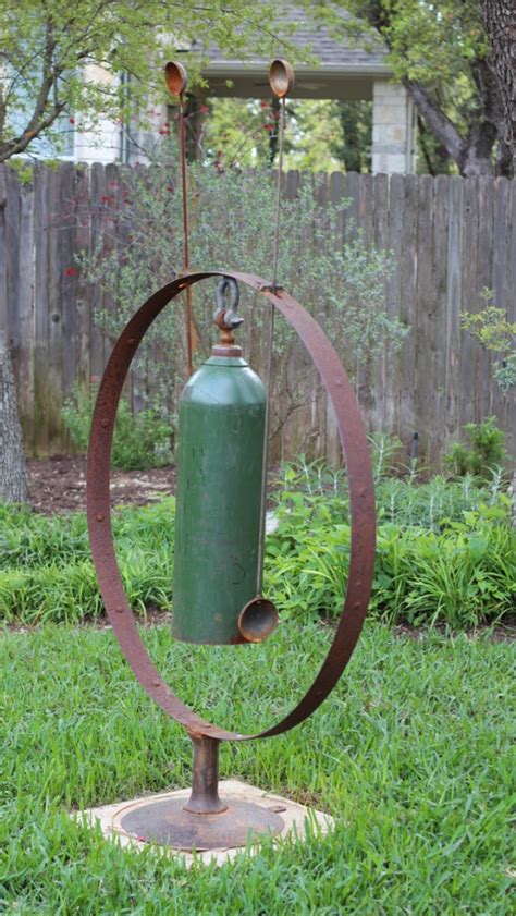 5 out of 5 stars. Image result for Large gas tank chimes with metal stand ...