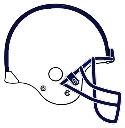Football Helmet Template Printable