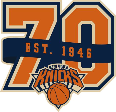 No one is happier to see the new york knicks in the nba playoffs than our own stephen a. New York Knicks Anniversary Logo - National Basketball ...