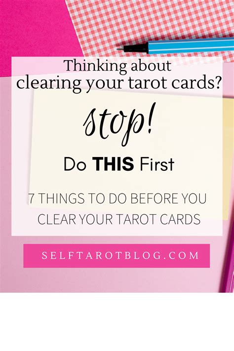 Then, you have a few options for the cleansing process: 7 Things To Consider Before You Cleanse Your Tarot Cards | SelfTarot