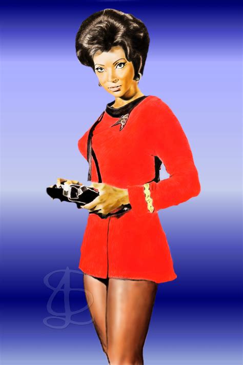 Digital Art Of Nichelle Nichols As Lt Nyota Uhura From Star Trek
