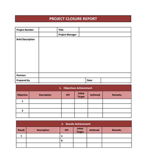 Free 9 Sample Project Closure Templates In Pdf Ms Word