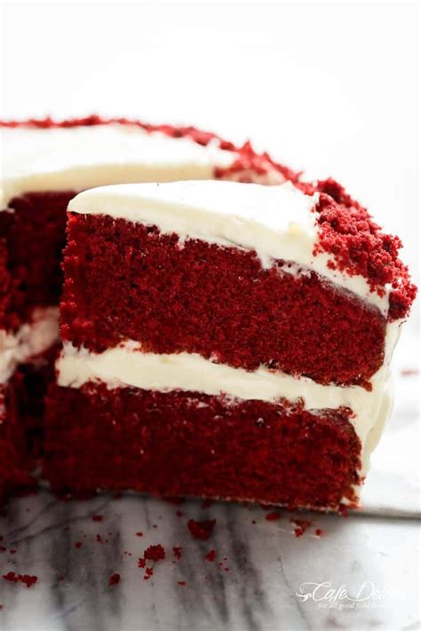 Would this icing hold if spread on the sides of the cake to cover it entirely? Best Red Velvet Cake - Cafe Delites | Cake cafe, Red velvet cake, Velvet cake recipes