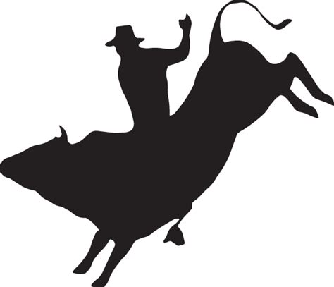 Bull Riding Decal Rodeo Sticker Bull Png Download 600516 Free