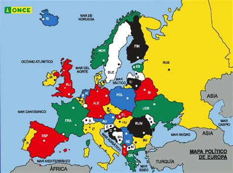 Mapa Político de Europa Países y Capitales Web de ONCE SexiezPicz Web