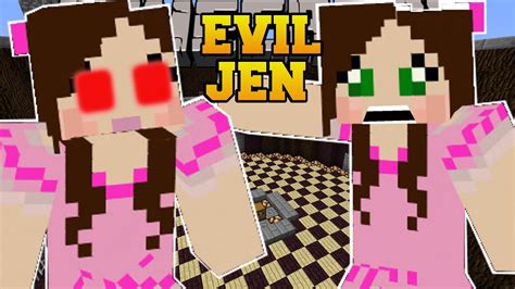 Minecraft Evil Gamingwithjen Battle Against Jen Custom Command Youtube
