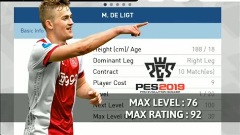Pes 2021 mixed facepack 34. M.DE LIGT(90+RATED) SCOUT COMBINATION AND MAX CAP/PES 2018 ...
