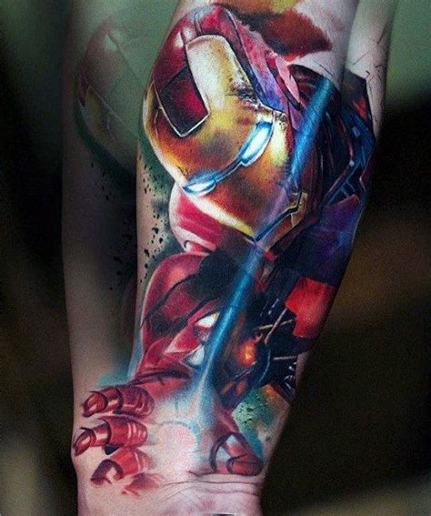 70 Iron Man Tattoo Designs For Men Tony Stark Ink Ideas Marvel