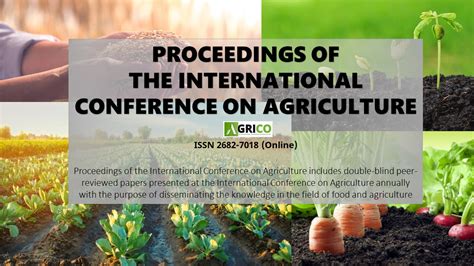 Proceedings Of The International Conference On Agriculture