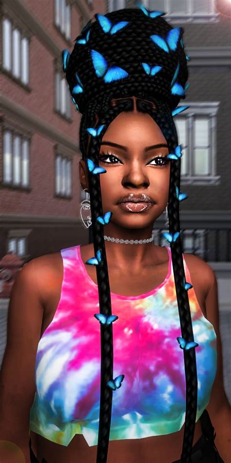 Ebonixsims Hair Sims 4 Urban Cc Sims 4 Black Hair Drawings Of