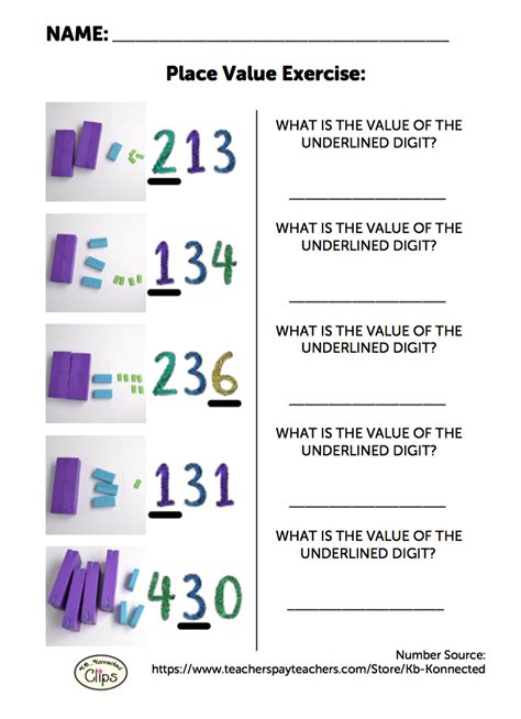 Three Digit Place Value Worksheets