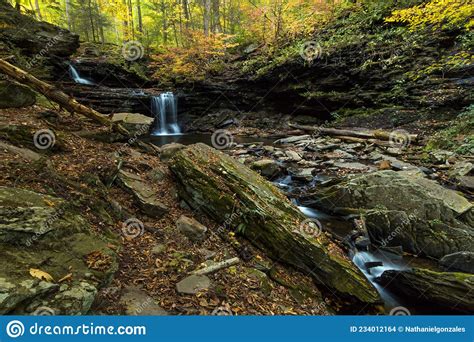Silky And Dreamy Flowing Waterfall Stock Photo Image Of Beautiful