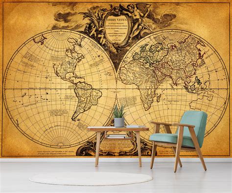 3d Circular Lines 2036 World Map Wall Murals Aj Wallpaper