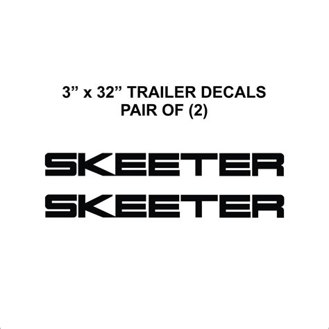Skeeter Boat Trailer Decals Free Shipping Etsy