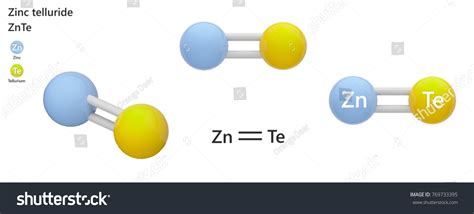 Zinc Telluride Binary Chemical Compound Formula 스톡 일러스트 769733395