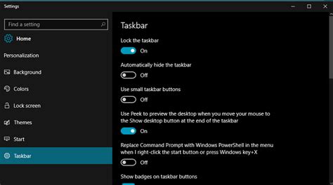 Taskbar Settings Now Appear In Settings App In Windows 10 44973 Hot