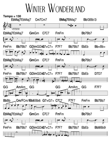 Download Winter Wonderland Sheet Music printable pdf download