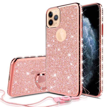 Iphone 13 pro max pink. Apple iPhone 11 Pro Max Case for Girl Women, Glitter Cute ...