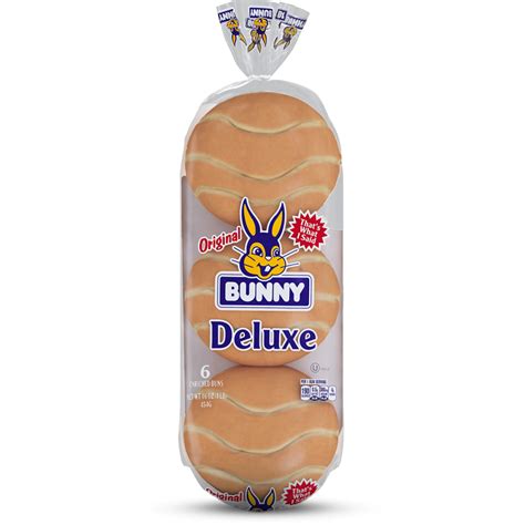 Deluxe Buns 6 Pack Bunny Bread