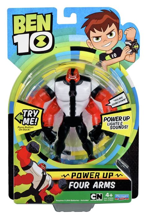 Ben 10 Deluxe Power Up Four Arms Action Figure Reviews