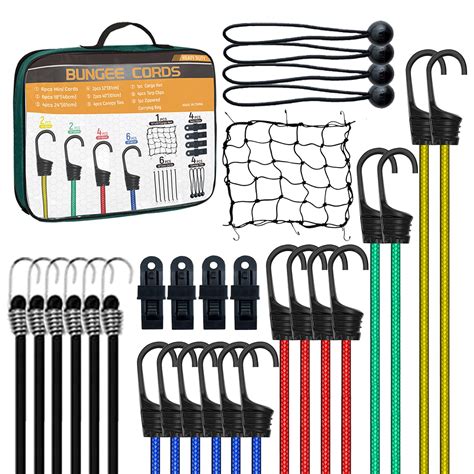 Buy Bungee Cords Heavy Duty Outdoor Cords With Hooks Piece Set